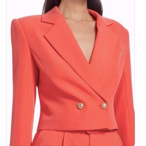 Generation Love Clara Double Breasted Crop Blazer in Apricot size S